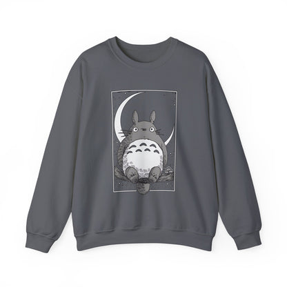 Totoro Night Dreams Sweatshirt – Cozy 100% Cotton Studio Ghibli Pullover for Anime Lovers
