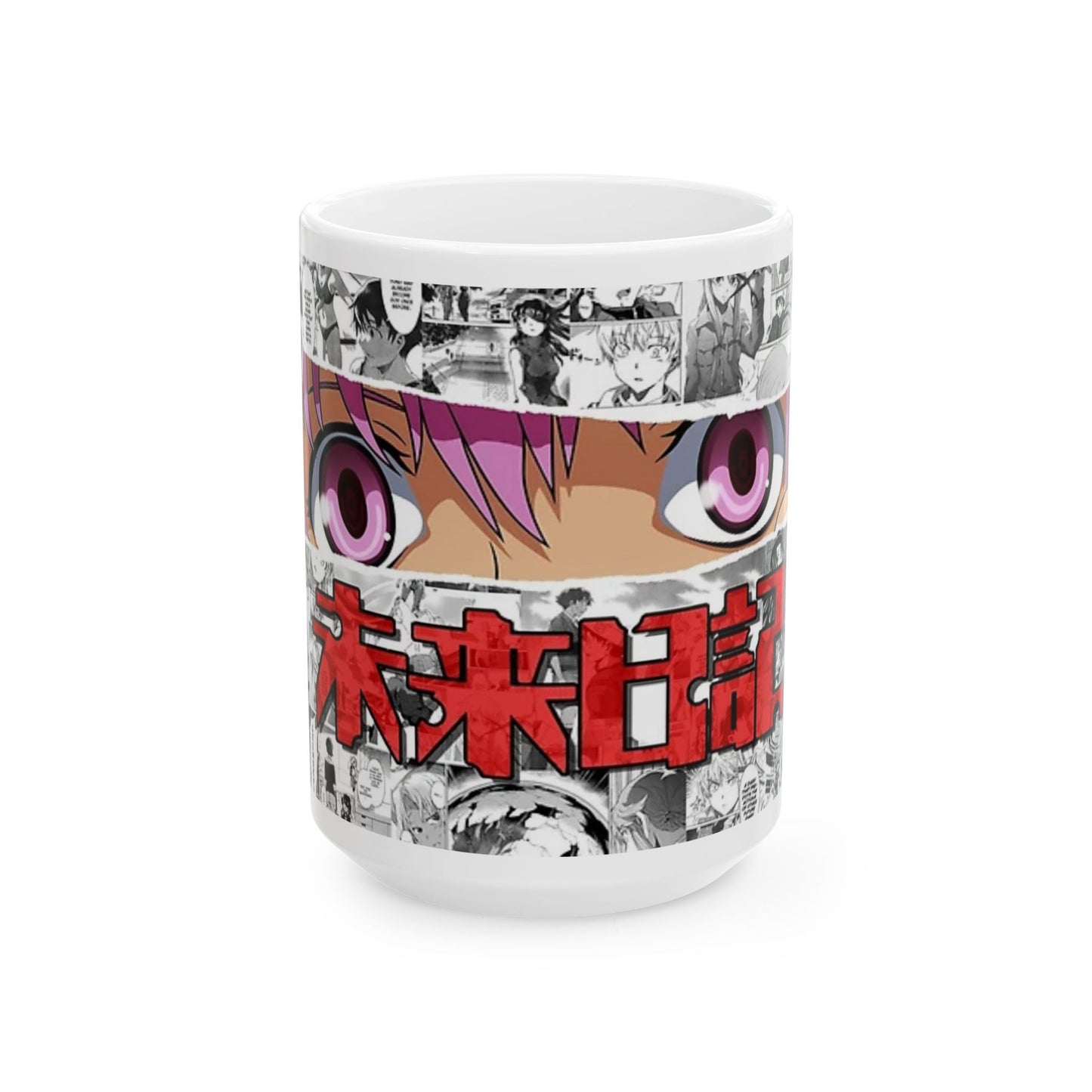 Yuno Gasai Mug – Future Diary Anime Coffee Cup – 11oz & 15oz Ceramic Gift for Otaku & Yandere Fans