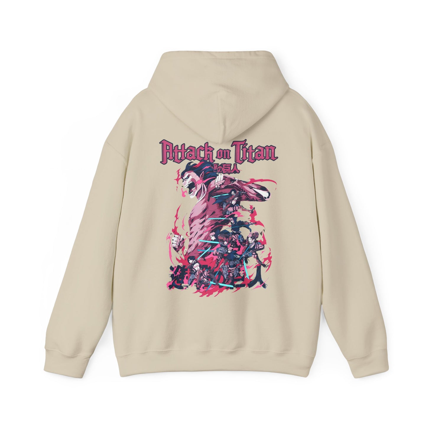 Attack on Titan Back Print Hoodie – 100% Cotton Anime Streetwear