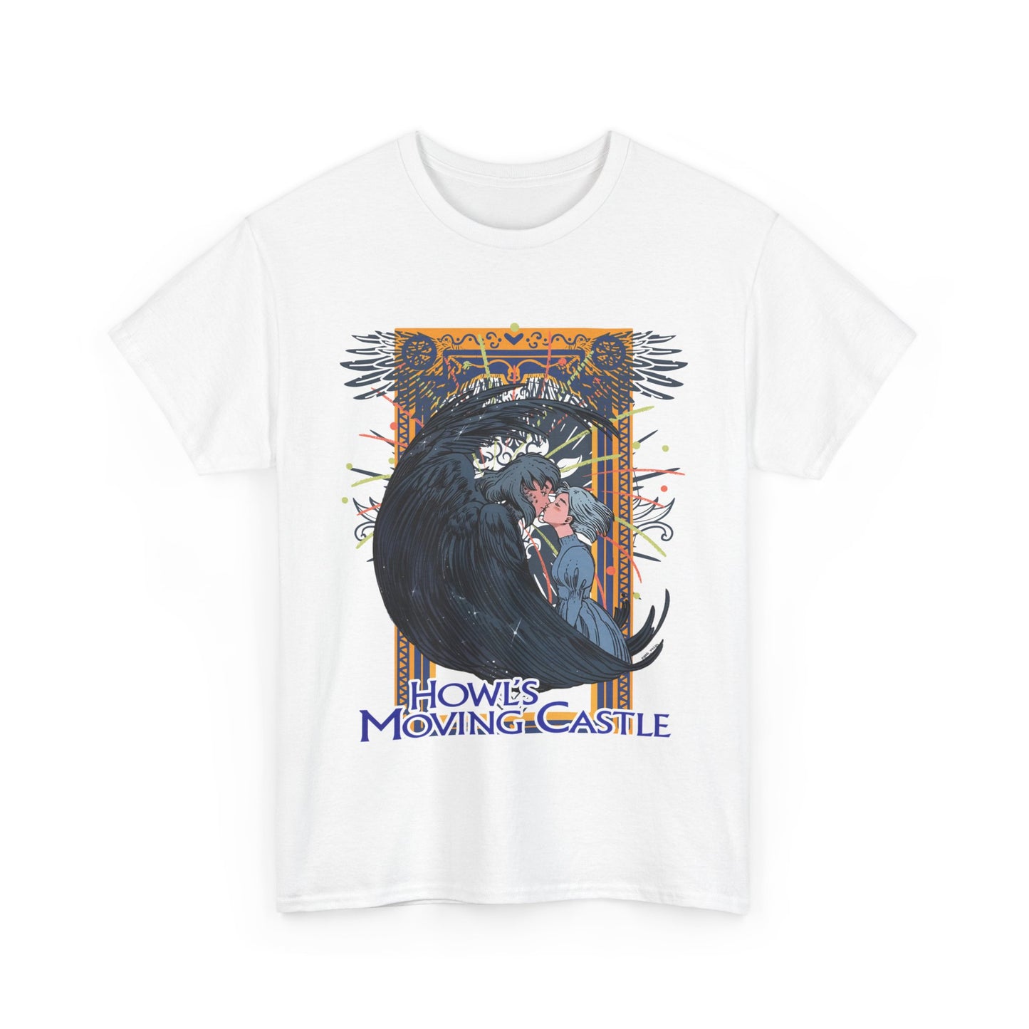 Howl’s Moving Castle T-Shirt – 100% Cotton Anime Tee | Studio Ghibli Fan Shirt