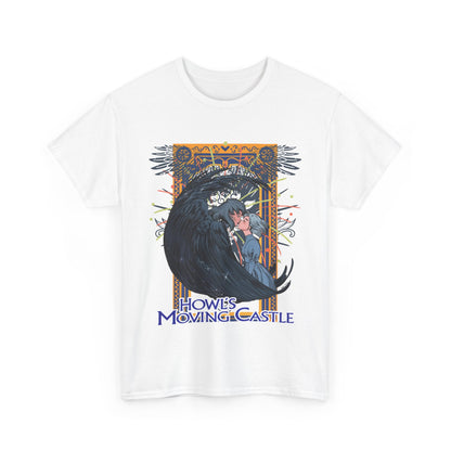 Howl’s Moving Castle T-Shirt – 100% Cotton Anime Tee | Studio Ghibli Fan Shirt