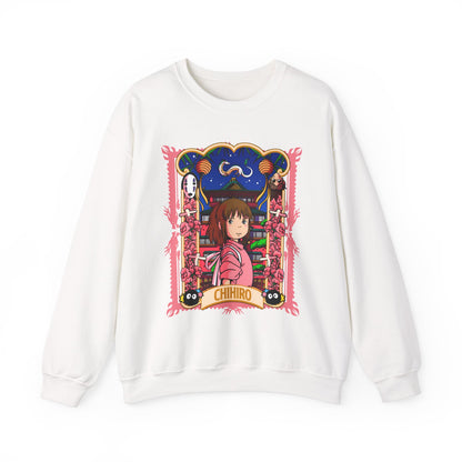 Spirited Away Chihiro Sweatshirt – 100% Cotton Studio Ghibli Pullover for Anime Fans