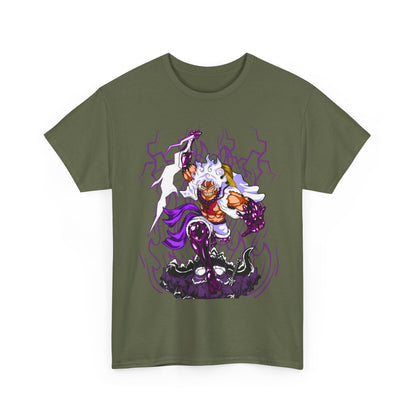 Luffy Gear 5 One Piece T-Shirt – 100% Cotton Anime Tee for Straw Hat Fans