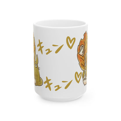 Cute Totoro Mug – Studio Ghibli Coffee Cup 11oz & 15oz – Adorable Anime Gift for Totoro Fans