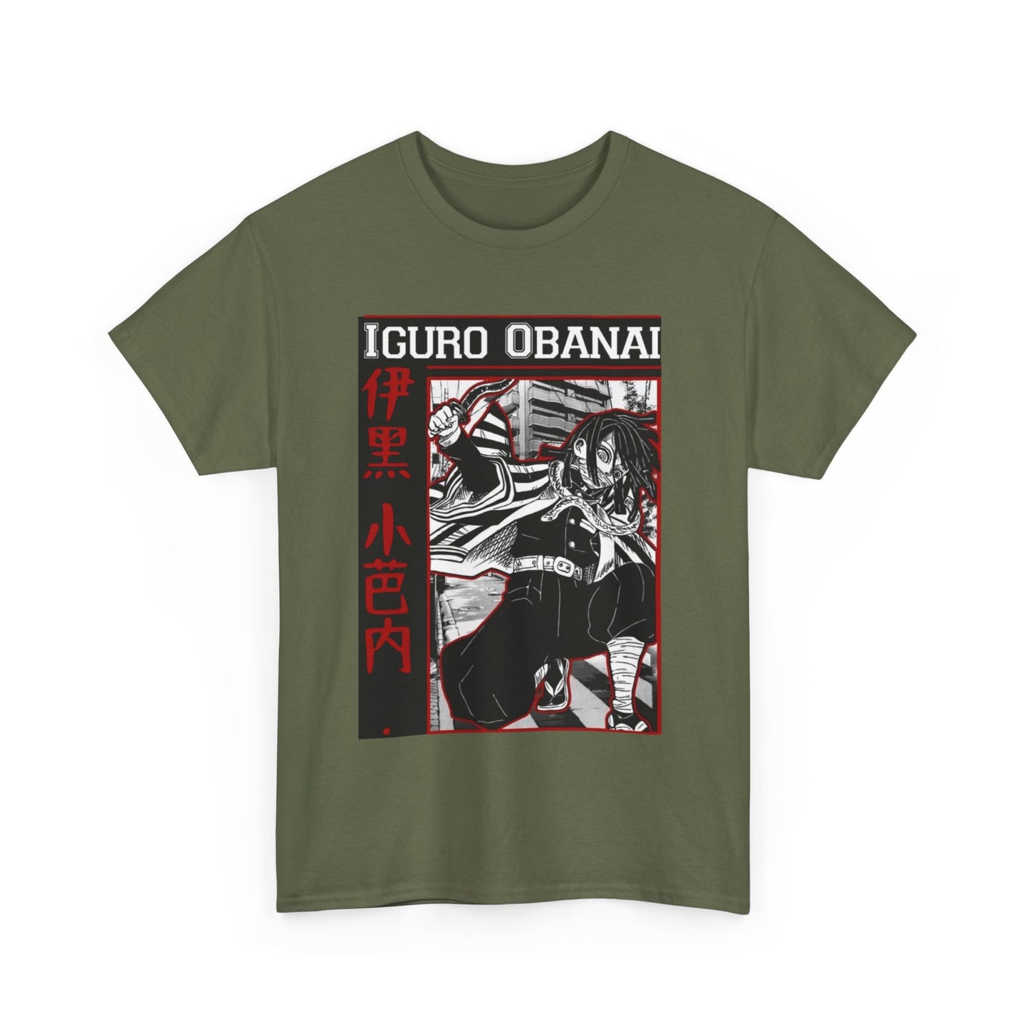 Iguro Obanai Demon Slayer T-Shirt – 100% Cotton Anime Tee Featuring the Serpent Hashira