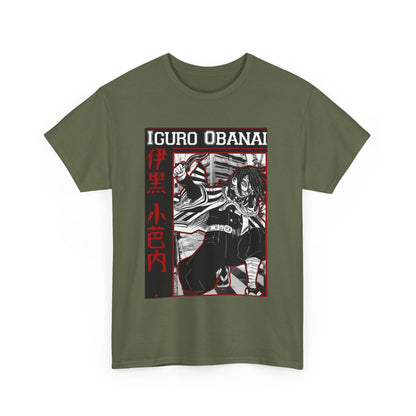 Iguro Obanai Demon Slayer T-Shirt – 100% Cotton Anime Tee Featuring the Serpent Hashira