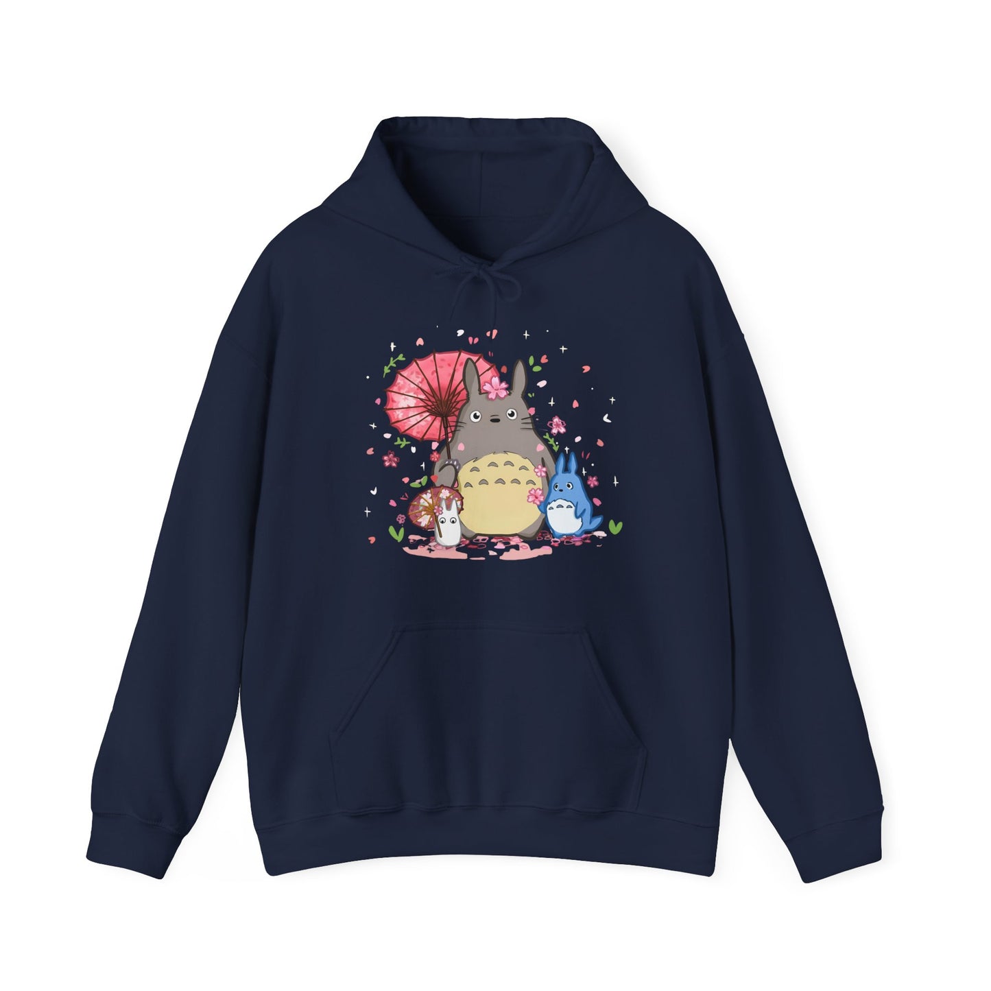 My Neighbor Totoro Studio Ghibli Hoodie – 100% Cotton Gildan 18500 Pullover with Front Print
