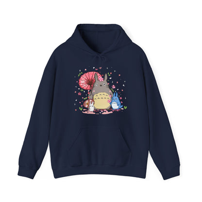 My Neighbor Totoro Studio Ghibli Hoodie – 100% Cotton Gildan 18500 Pullover with Front Print