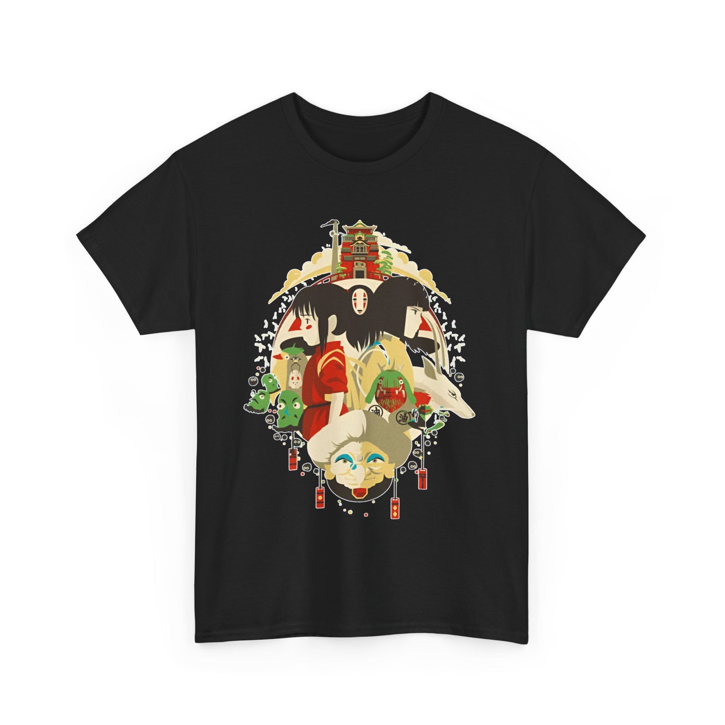 Spirited Away Characters T-Shirt – 100% Cotton Studio Ghibli Tee
