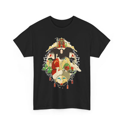 Spirited Away Characters T-Shirt – 100% Cotton Studio Ghibli Tee