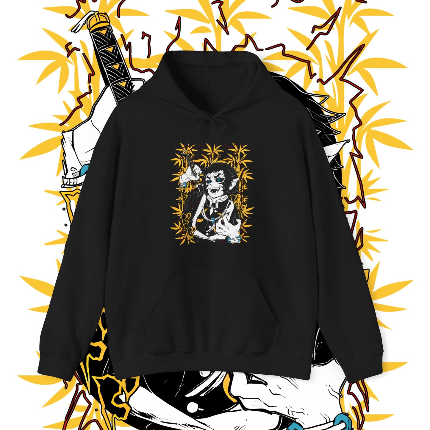 Kaigaku Demon Slayer Art Hoodie – Premium 100% Cotton Anime Design