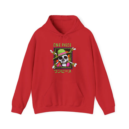 Straw Hat Pirates One Piece Hoodie – 100% Cotton Anime Pullover for True Fans