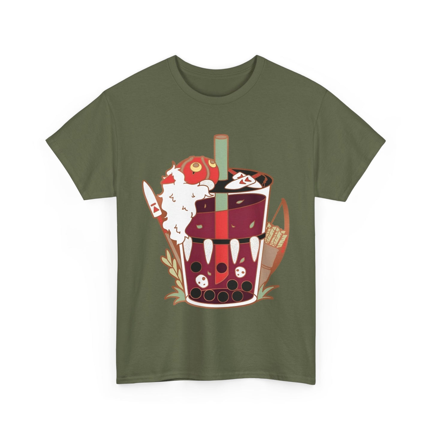 Princess Mononoke Smoothie Art T-Shirt | 100% Cotton Studio Ghibli Anime Tee