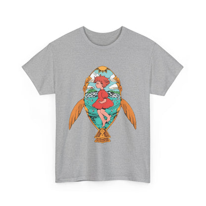 Ponyo Art T-Shirt – 100% Cotton Studio Ghibli Shirt for Anime Fans
