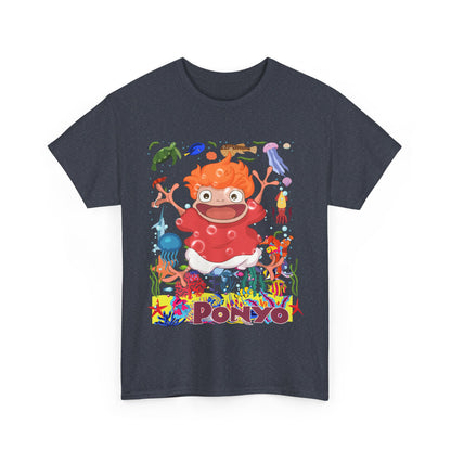 Ponyo Studio Ghibli T-Shirt 100% Cotton Anime Tee