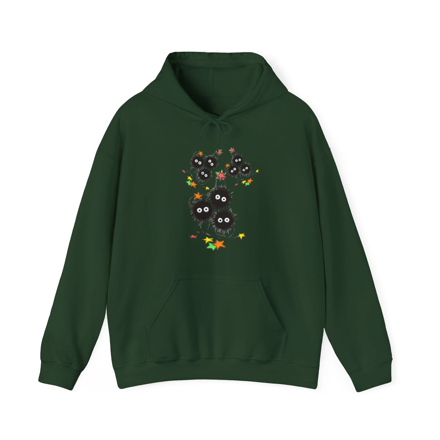 Soot Sprites Fantasy Hoodie – 100% Cotton Anime Hoodie Inspired by Studio Ghibli Magic