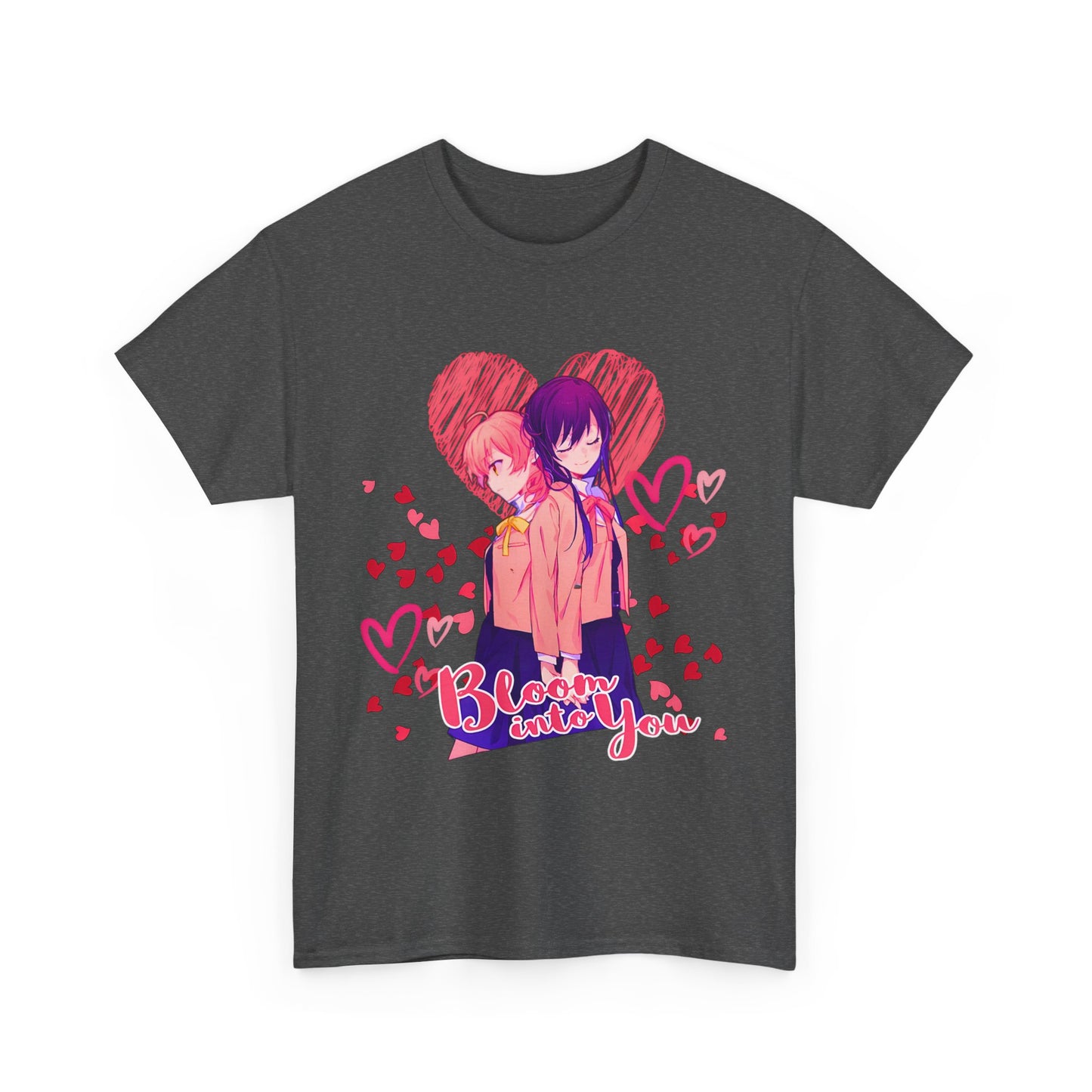 Bloom Into You T-Shirt – 100% Cotton Yuri Anime Tee Featuring Yuu and Touko