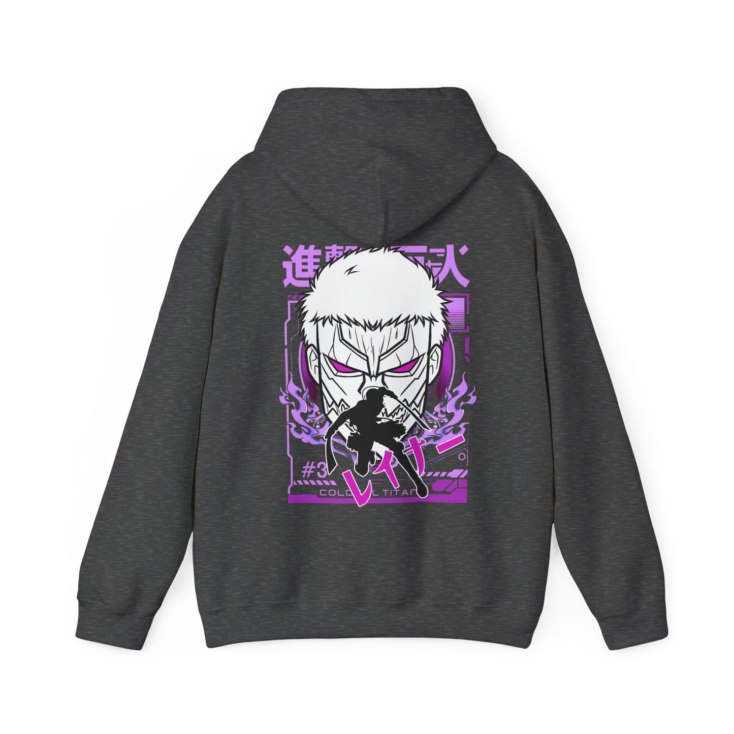 Reiner Braun Back Print Hoodie – 100% Cotton Attack on Titan Anime Sweatshirt