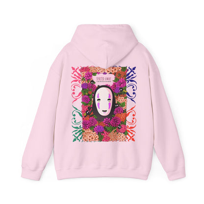 No Face Back Print Hoodie – Spirited Away Ghibli | 100% Cotton Gildan 18500 Anime Hoodie