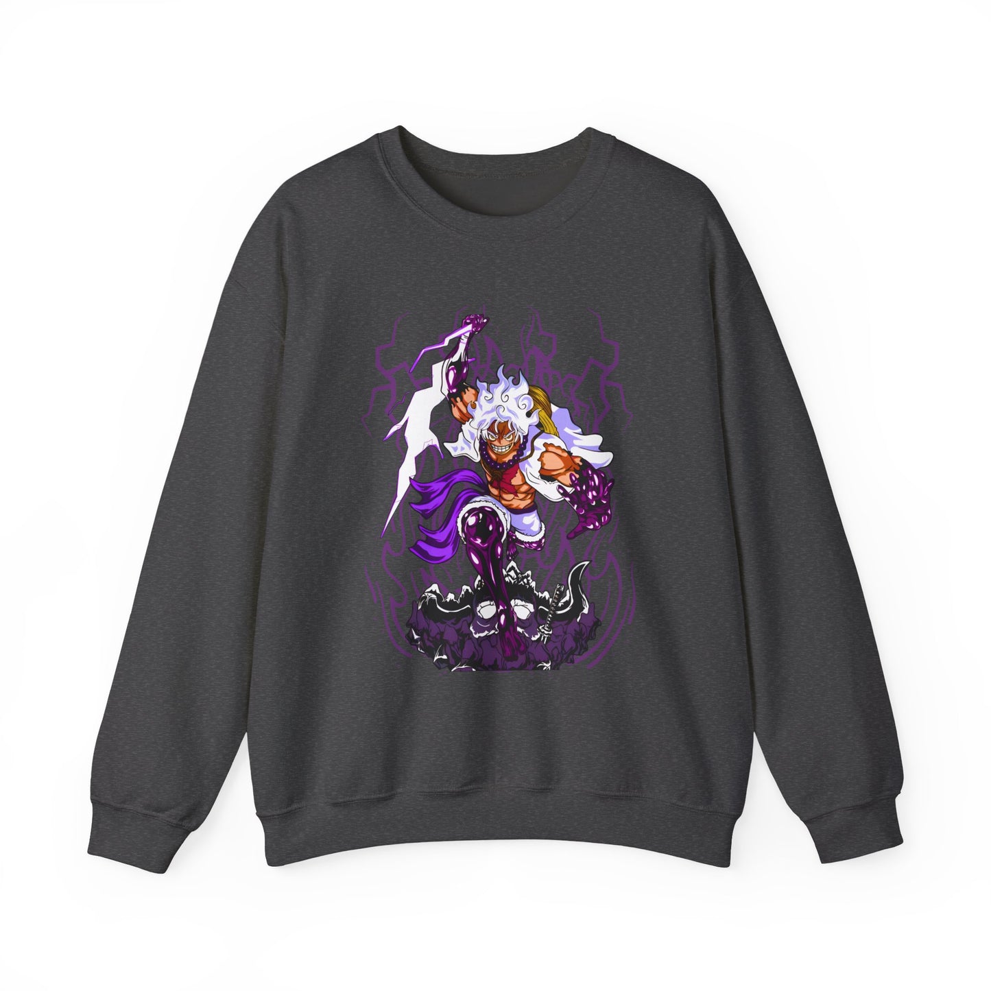 Luffy Gear 5 One Piece Sweatshirt – 100% Cotton Anime Pullover for Straw Hat Fans