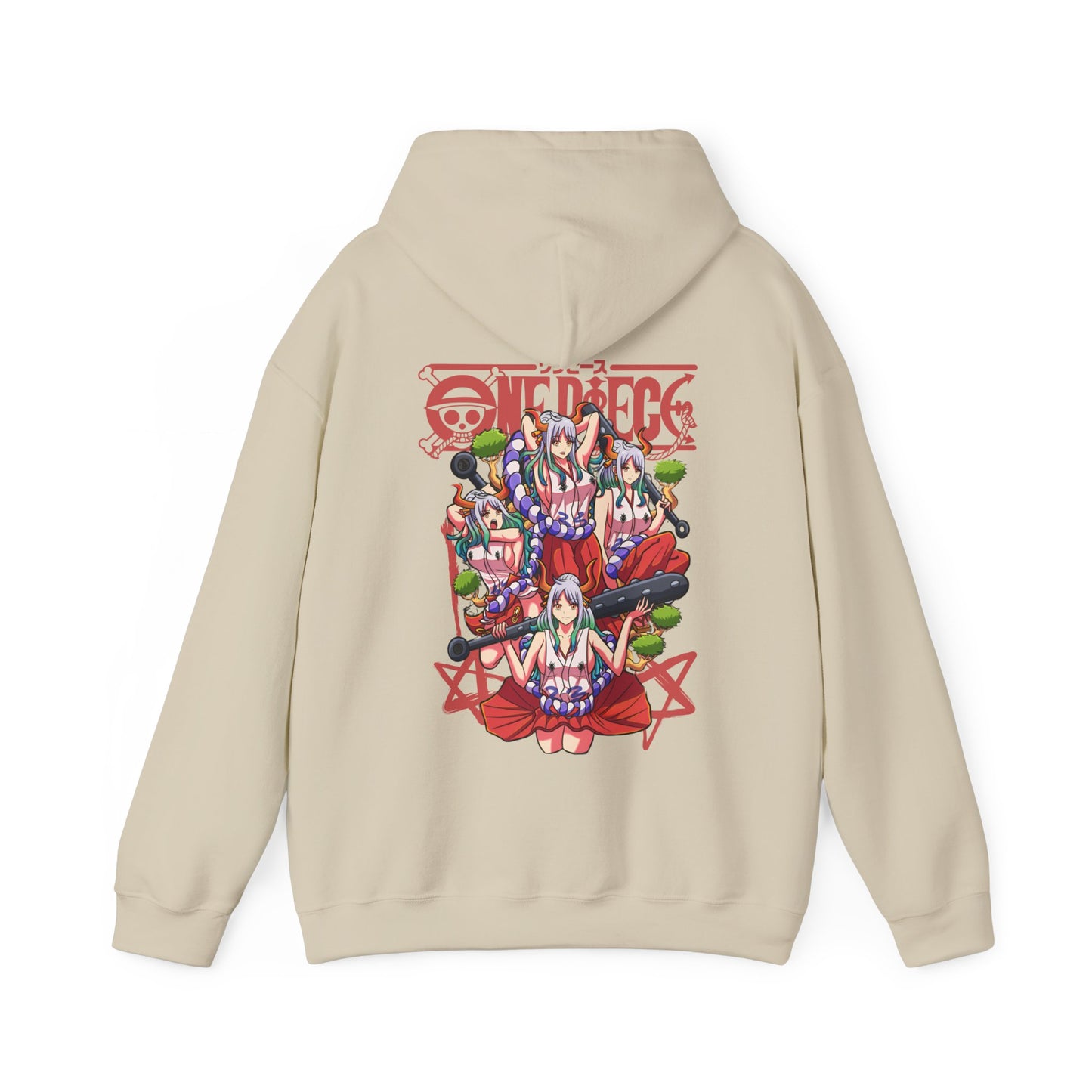 Yamato One Piece Back Print Hoodie – 100% Cotton Wano Arc Anime Hoodie