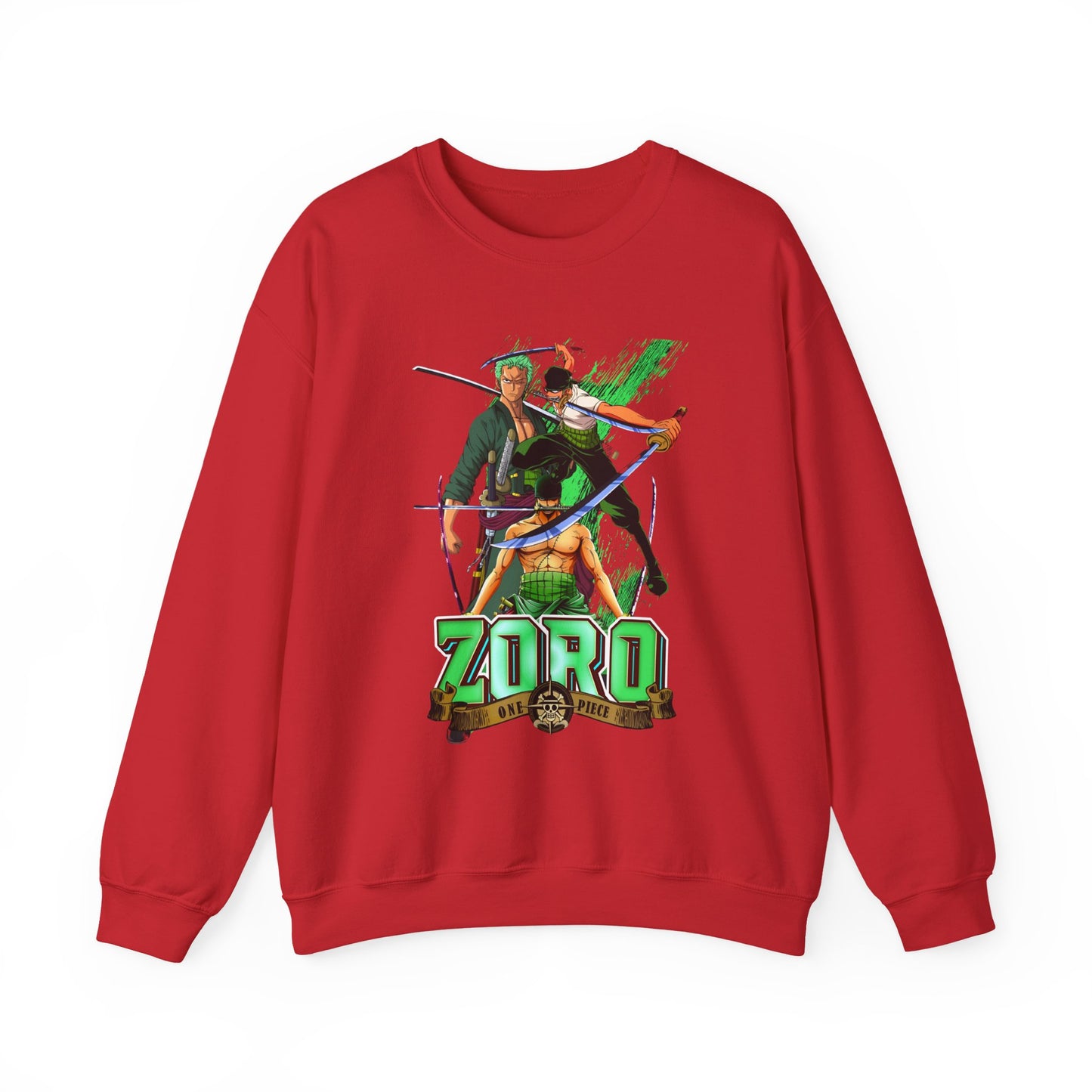 Roronoa Zoro Sword Sweatshirt – 100% Cotton One Piece Anime Pullover for True Fans