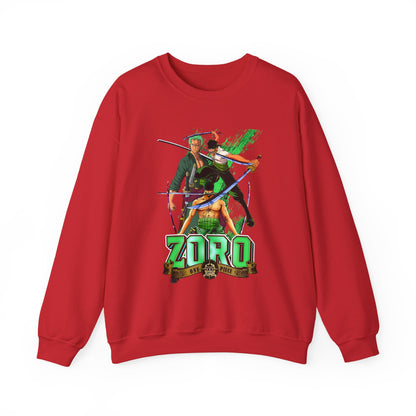 Roronoa Zoro Sword Sweatshirt – 100% Cotton One Piece Anime Pullover for True Fans