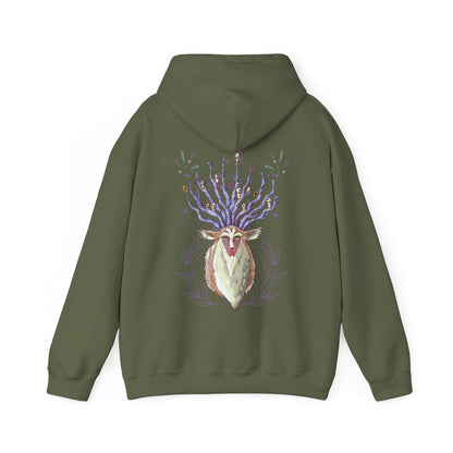 Forest Spirit Back Print Hoodie – 100% Cotton Princess Mononoke Sweatshirt | Studio Ghibli Apparel