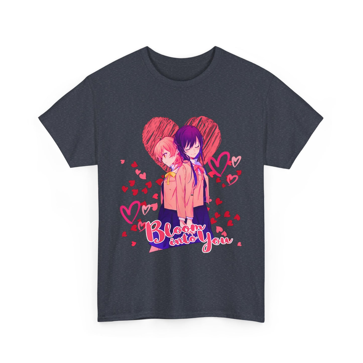 Bloom Into You T-Shirt – 100% Cotton Yuri Anime Tee Featuring Yuu and Touko