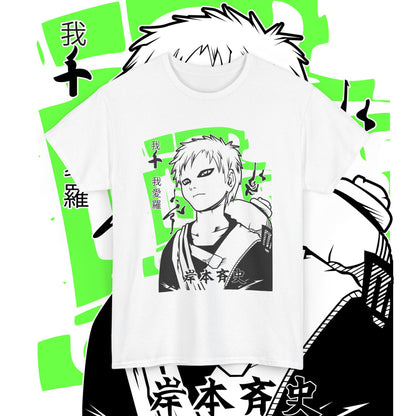 Gaara Naruto Sand Warrior Premium Cotton T-Shirt