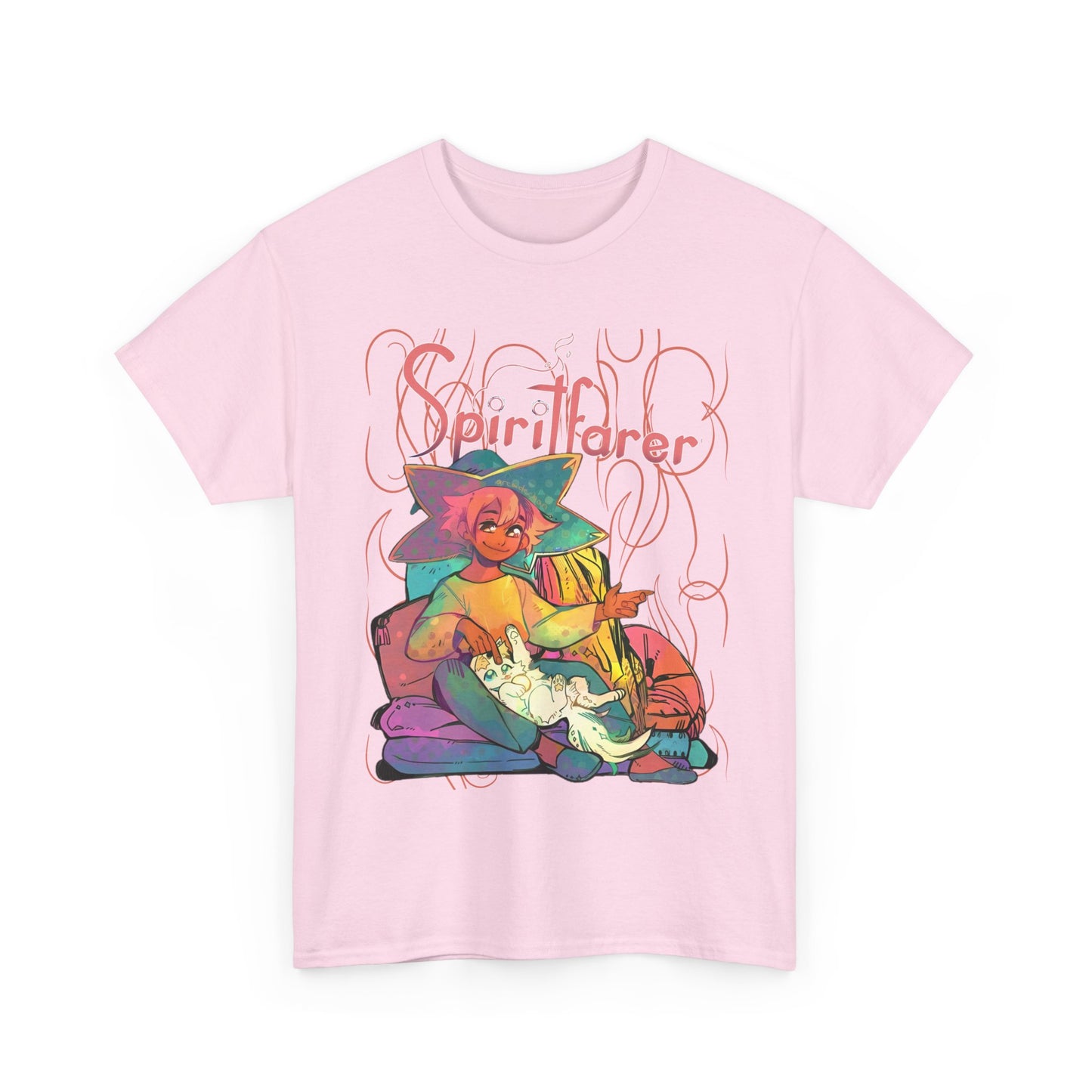 Spiritfarer T-Shirt – 100% Cotton Indie Game Tee Featuring Stella and Daffodil