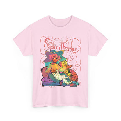 Spiritfarer T-Shirt – 100% Cotton Indie Game Tee Featuring Stella and Daffodil