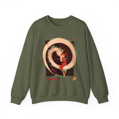 Spirited Away Love Sweatshirt – 100% Cotton Studio Ghibli Anime Pullover Featuring Chihiro and Haku