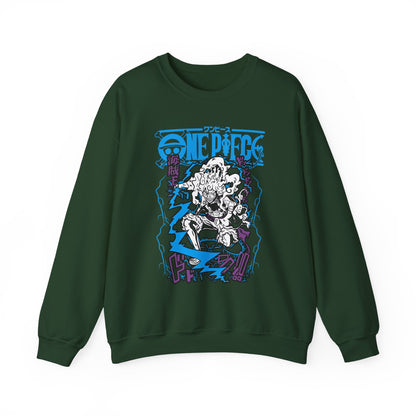 Luffy Gear Sweatshirt – 100% Cotton One Piece Crewneck | Gear 5 Anime Pullover