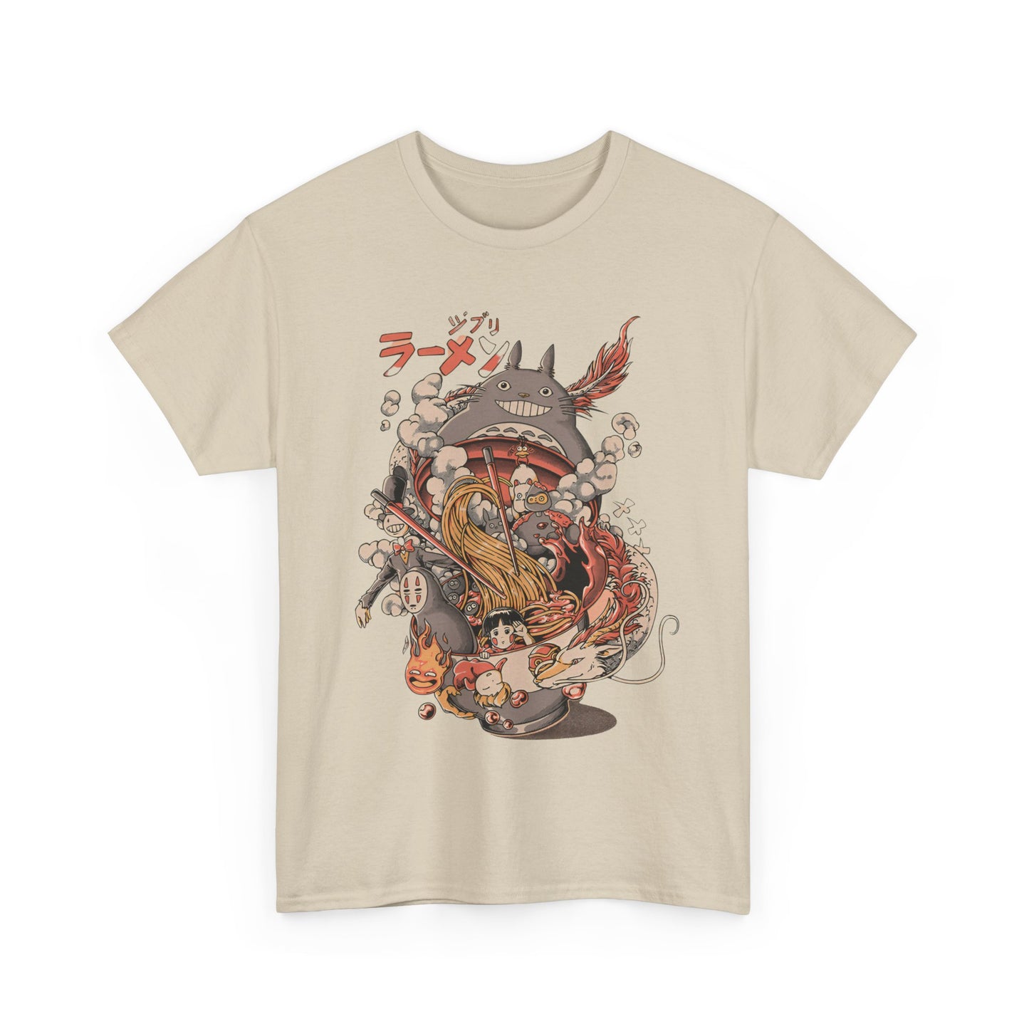 Ghibli Characters Anime T-Shirt | Studio Ghibli Cotton Tee