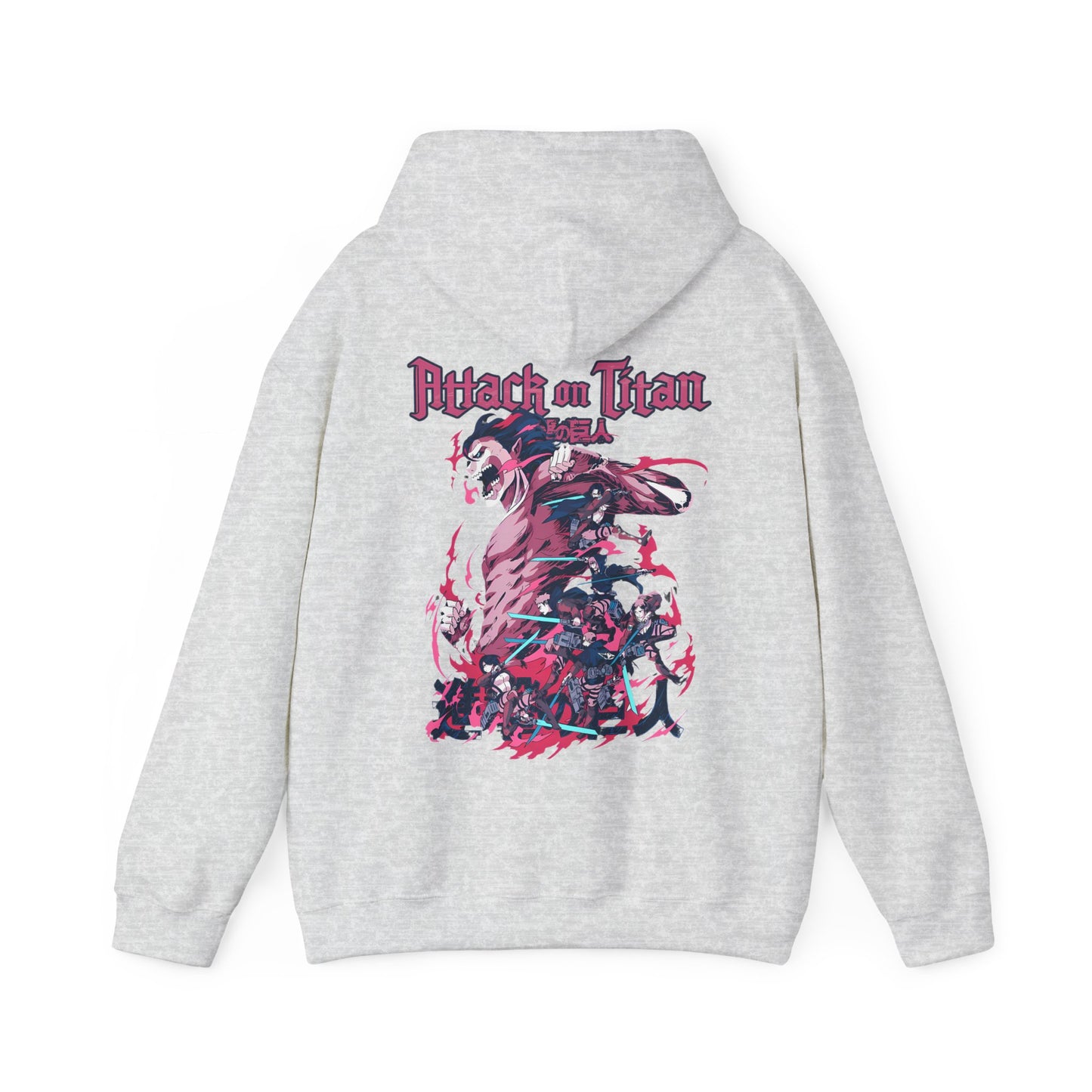 Attack on Titan Back Print Hoodie – 100% Cotton Anime Streetwear