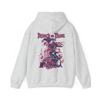 Attack on Titan Back Print Hoodie – 100% Cotton Anime Streetwear