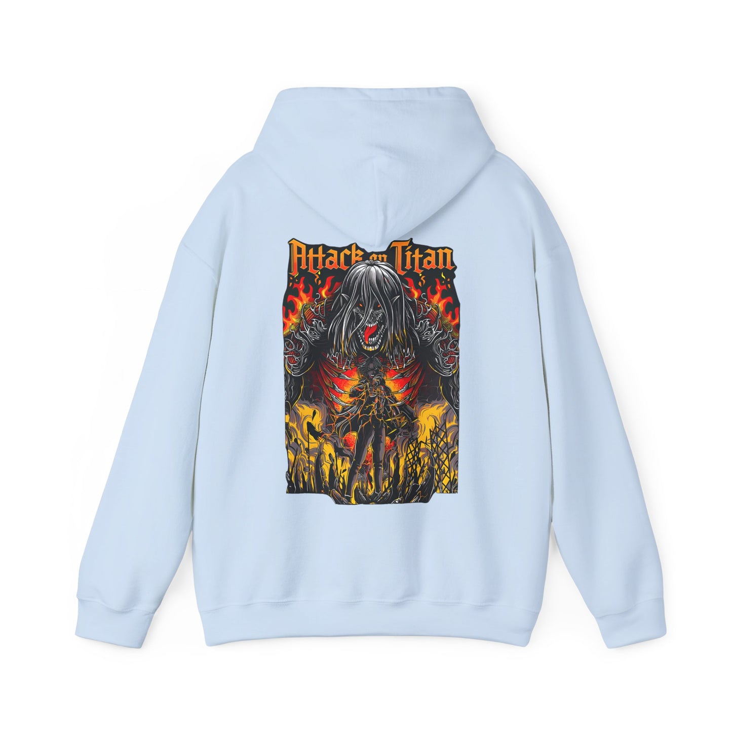 Eren Jaeger Back Print Hoodie – 100% Cotton Attack on Titan Anime Hoodie for Fans