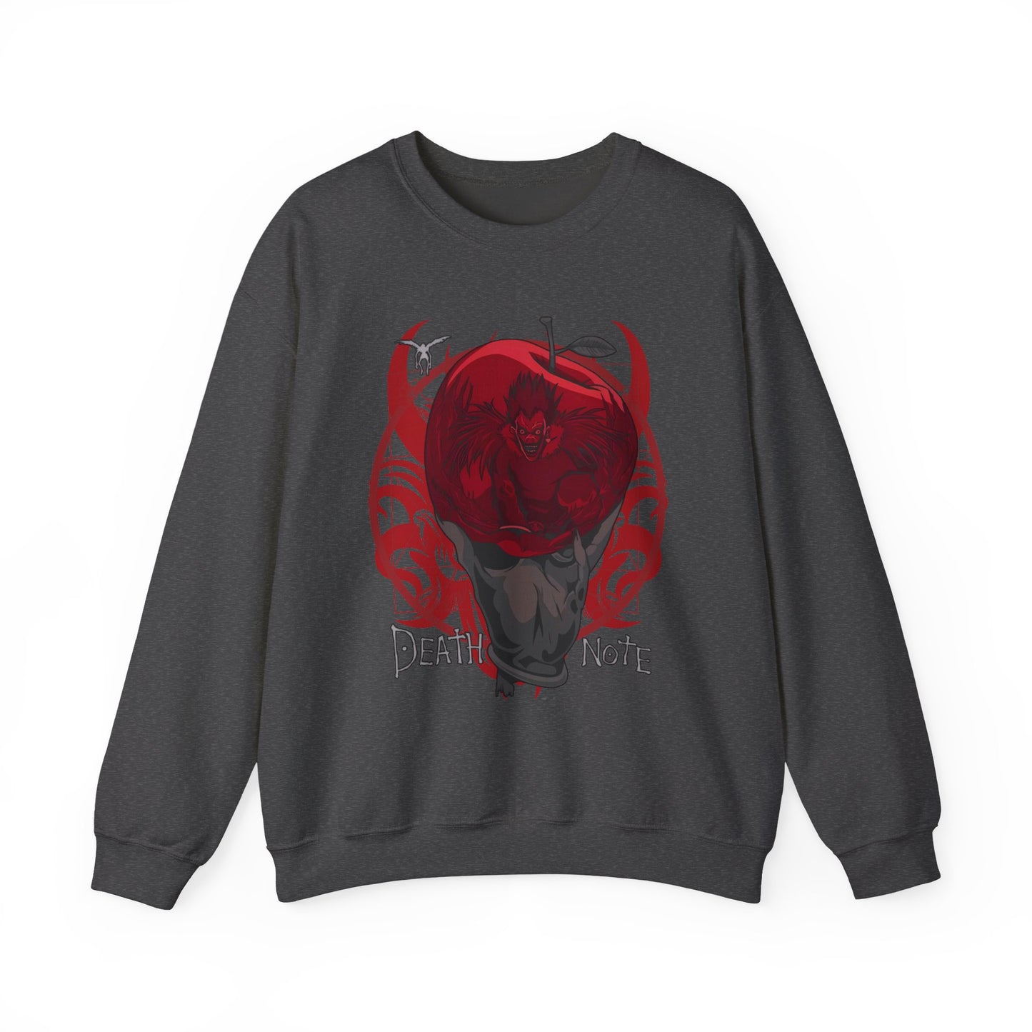 Death Note Apple Sweatshirt – 100% Cotton Anime Pullover Featuring Ryuk’s Red Apple