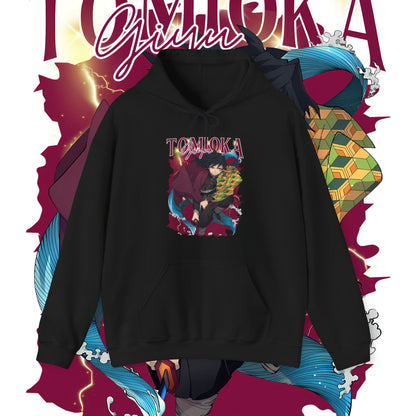 Giyu Tomioka Hashira Hoodie – Premium 100% Cotton Anime Wear