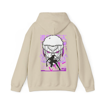 Reiner Braun Back Print Hoodie – 100% Cotton Attack on Titan Anime Sweatshirt