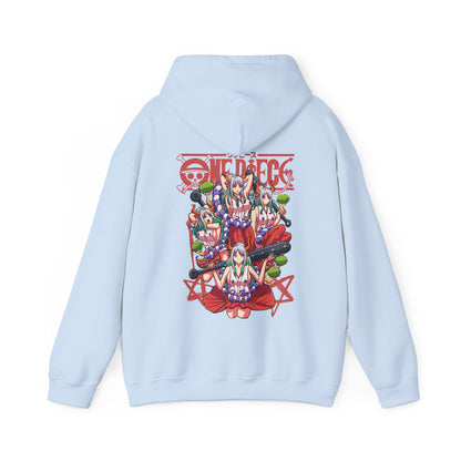 Yamato One Piece Back Print Hoodie – 100% Cotton Wano Arc Anime Hoodie