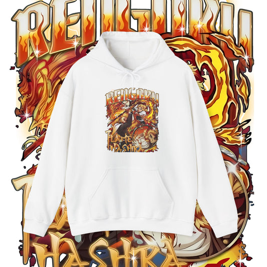 Rengoku Flame Bootleg Hoodie | Hashira Anime Streetwear