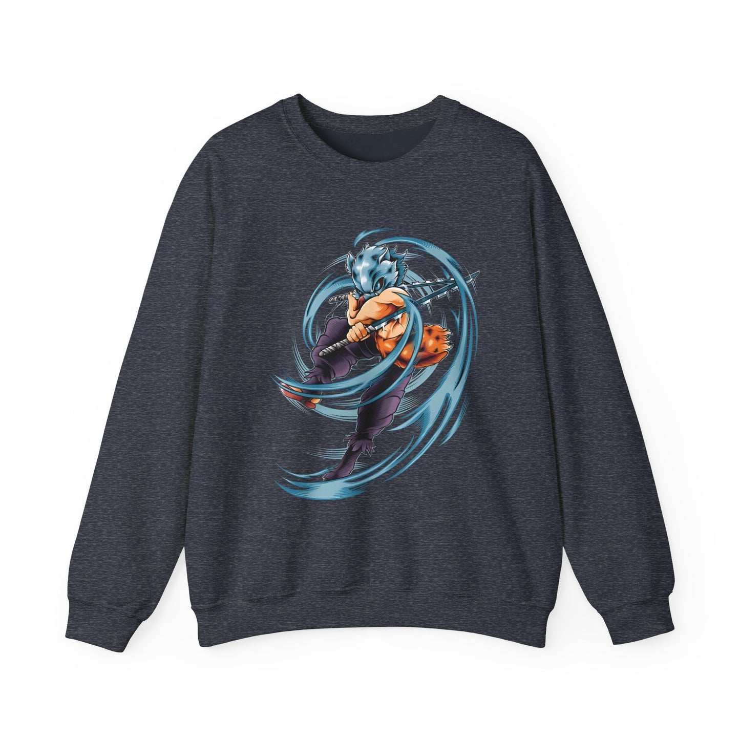 Inosuke Hashibira Demon Slayer Sweatshirt – 100% Cotton Anime Pullover for Fans