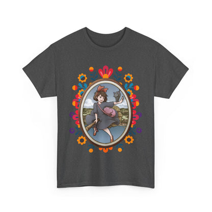 Kiki's Delivery Service Art T-Shirt 100% Cotton Studio Ghibli Anime Tee