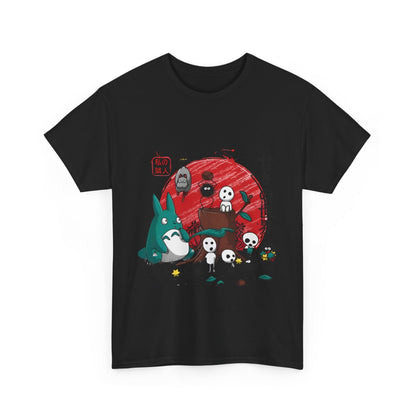 Ghibli Characters T-Shirt – 100% Cotton Anime Tee for Studio Ghibli Fans