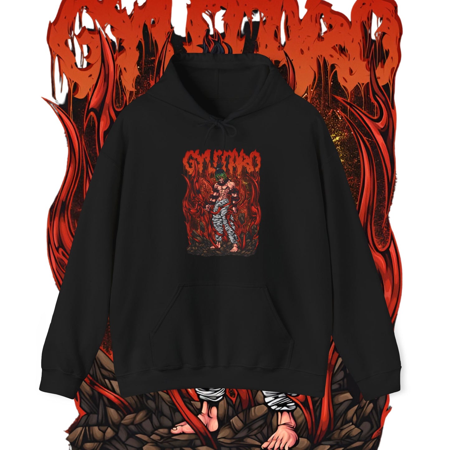Gyutaro Demon Slayer Hoodie | 100% Cotton Anime Hoodie | Upper Moon Six Design