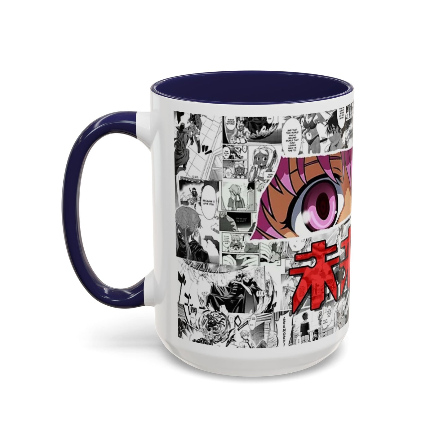 Yuno Gasai Accent Handle Mug – Future Diary Anime Cup – 11oz & 15oz Ceramic Gift for Yandere Fans