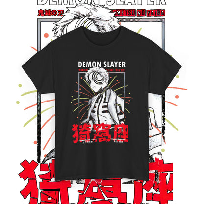 Akaza Demon Slayer Art T-Shirt | 100% Cotton Anime Tee | KNY Upper Moon