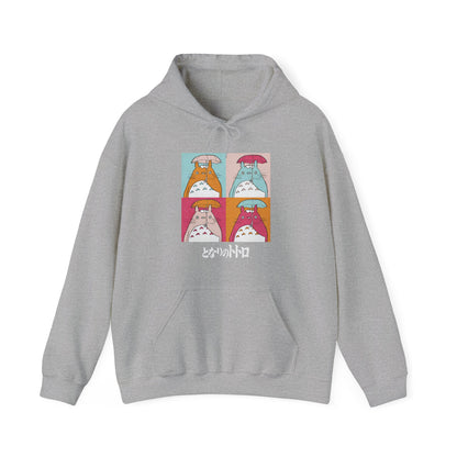 Totoro Aesthetic Art Collage Hoodie – 100% Cotton Studio Ghibli Anime Hoodie